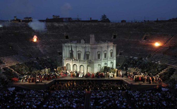 Nabucco, Arena di Verona, 2018 (Allestimento di Arnaud Bernard) - Foto Copyright: EnneVi