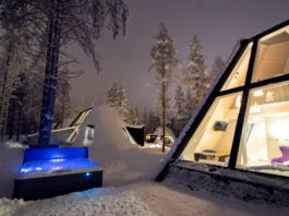 Rovaniemi. capitale delle Lapponia - Finlandia (resort, igloo di vetro)